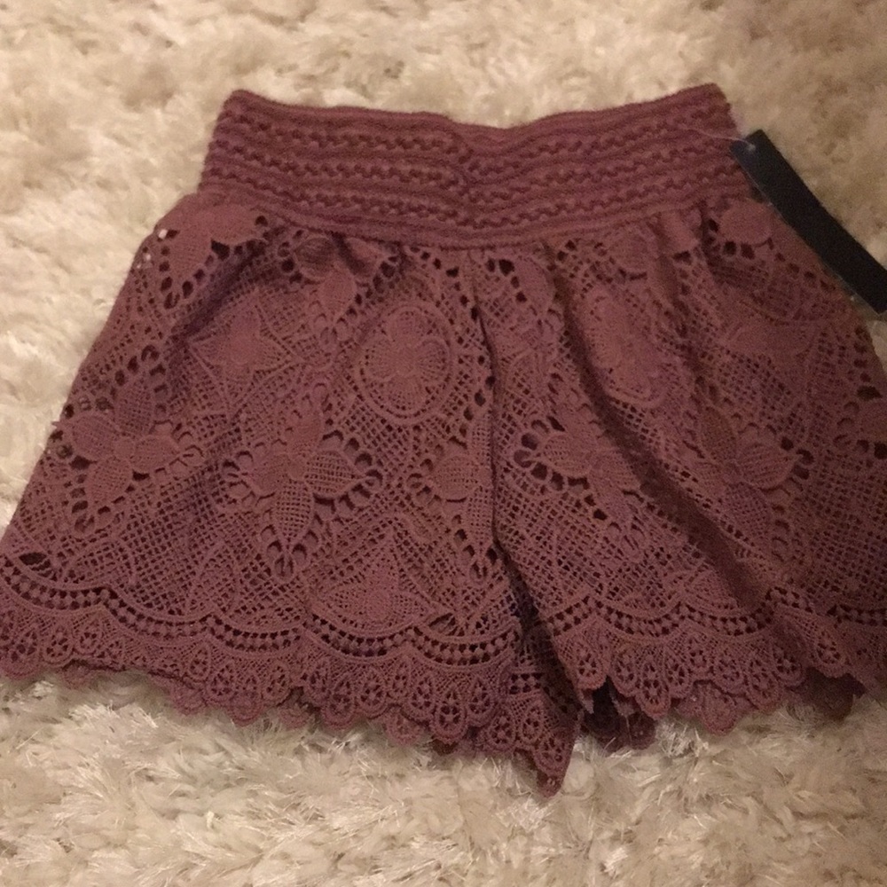Purple shorts